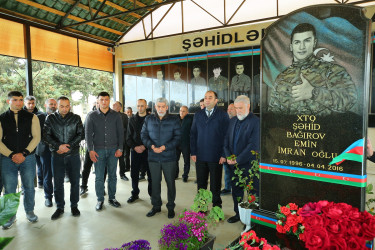 2016-cı il Aprel döyüşləri zamanı şəhid olan Emin Bağırovun anım günü ilə əlaqədar məzarı ziyarət olundu