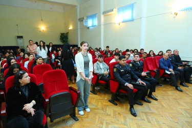 Humanitar Kollecdə "Narkotiksiz gələcək naminə” mövzusunda görüş keçirildi
