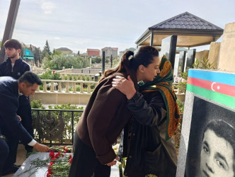 Şəhid Baxışova Arəstə Kərim qızının şəhadətinin ildönümü ilə əlaqədar məzarı ziyarət olundu