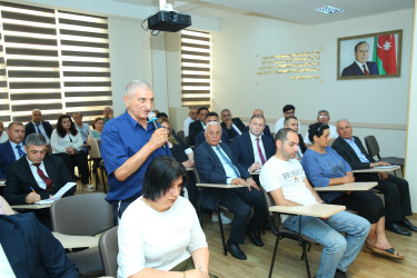 03 iyul 2025-ci il tarixində Binəqədi Rayon İcra Hakimiyyətinin başçısı Elxan Allahverdiyevin 7-ci mikrorayon sakinləri ilə səyyar qəbulu keçirildi