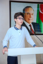 Xalqımızın ümumilli lideri Heydər Əliyevin əziz xatirəsinə həsr olunmuş “Heydər Əliyev və Azərbaycan tarixi” adlı referat-yazı müsabiqəsinin  rayon turunun qalibləri ilə görüş keçirildi