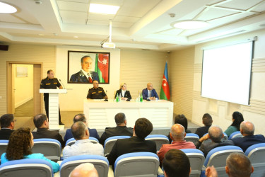 Binəqədi rayonunda “Su hövzələrində insanların təhlükəsizliyinin təmin edilməsi” mövzusunda müşavirə keçirildi