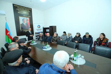 20 Yanvar şəhidlərinin ailə üzvləri və əlilləri ilə görüş keçirildi