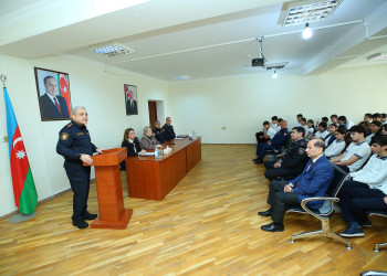 Binəqədi rayonu 143 № li tam orta məktəbdə "Narkotiksiz gələcək naminə” mövzusunda maarifləndirici görüş keçirildi