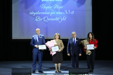 Yeni Azərbaycan Partiyası Binəqədi rayon təşkilatının yaradılmasının 33-cü ildönümünə və 8 Mart Beynəlxalq Qadınlar Gününə  həsr olunmuş tədbir keçirildi