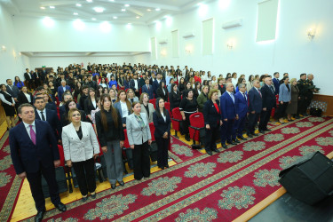 YAP Binəqədi rayon təşkilatı Ümummilli lider Heydər Əliyevin anadan olmasının 103-cü ildönümünə həsr olunmuş “Ulu öndərin tarixi missiyası – zəfərə aparan yol” adlı tədbir keçirdi