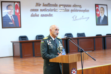 “Konstitusiya və Suverenlik İli” çərçivəsində Fövqəladə Hallar Nazirliyinin Mülki Müdafiə Qoşunlarında 8 Noyabr-“Zəfər Günü”nün beşilliyi münasibətilə tədbir keçirildi
