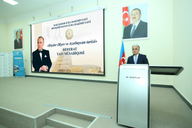 “Şəhərsalma və Memarlıq İli” çərçivəsində xalqımızın ümmumilli lideri Heydər Əliyevin əziz xatirəsinə həsr olunmuş “Heydər Əliyev və Azərbaycan tarixi” mövzusunda elmi-praktik konfransın rayon mərhələsi keçirildi