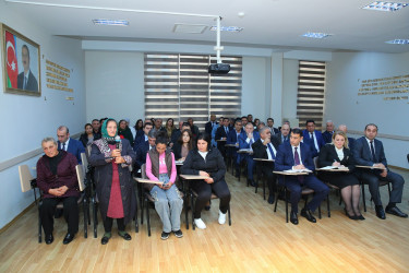 04 noyabr 2025-ci il tarixində Binəqədi Rayon İcra Hakimiyyətinin başçısı Elxan Allahverdiyevin 7-ci mikrorayon sakinləri ilə səyyar qəbulu keçirildi