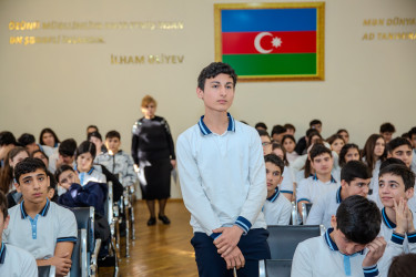 Binəqədi rayonu 115 nömrəli tam orta məktəbdə "Narkotiksiz gələcək naminə” mövzusunda görüş keçirildi