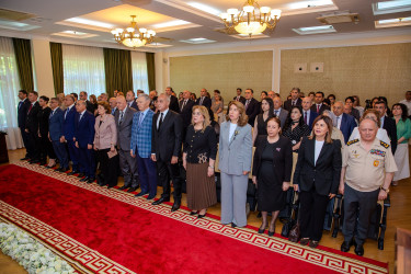 “Şəhərsalma və Memarlıq İli” çərçivəsində Ümummilli Lider Heydər Əliyevin ilk dəfə siyasi rəhbərliyə gəlişinin 57-ci ildönümünə  həsr olunmuş “14 iyul 1969-cu il: Tarixi dönüş və Azərbaycanın milli  inkişaf yolunun başlanğıcı” adlı  tədbir keçirildi