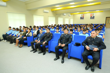 “Vətən” İdman Liseyində "Narkotiksiz gələcək naminə” mövzusunda maarifləndirici  görüş keçirildi