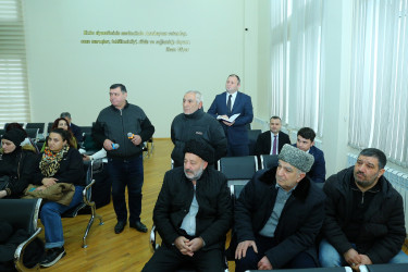 05 fevral 2026-cı il tarixində Binəqədi Rayon İcra Hakimiyyətinin başçısı Elxan Allahverdiyevin Binəqədi qəsəbə sakinləri ilə səyyar qəbulu keçirildi