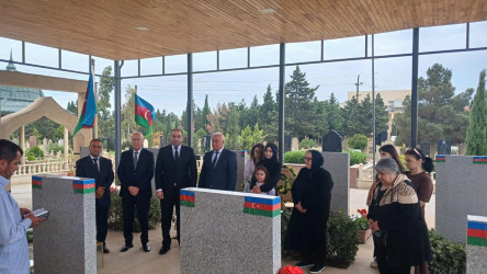 Şəhid Bağırov Elçin Yunus oğlunun doğum günü ilə əlaqədar məzarı ziyarət olundu