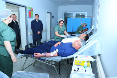 Binəqədi Tibb Mərkəzində könüllü qanvermə aksiyası keçirildi
