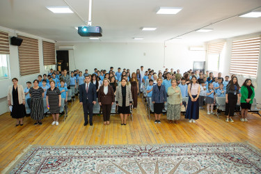 Binəqədi rayonu 83 nömrəli məktəb-liseyin birgə təşkilatçılığı ilə "Konstitusiya və Suverenlik ili"nə həsr edilmiş "Suverenliyimiz-Müstəqilliyimizin zirvəsi" adlı tədbir keçirildi