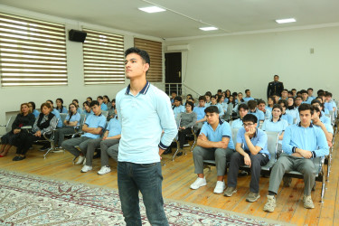Binəqədi rayonu 83 №-li məktəb-liseydə "Narkotiksiz gələcək naminə!” mövzusunda tədbir keçirildi