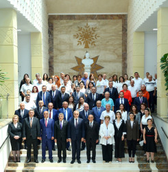 Binəqədi rayonunda “Konstitusiya və Suverenlik İli” çərçivəsində “Qərbi Azərbaycan İrsi: Ermənistanda azərbaycanlılara məxsus qəbiristanlıqların sistemli qaydada dağıdılmasının nəticələri və beynəlxalq hüquqi məsuliyyətə dair” hesabat və materiallar kitabının I cildinin təqdimat mərasimi keçirildi