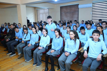 Binəqədi rayonu 314 № li tam orta məktəbdə "Narkotiksiz gələcək naminə” mövzusunda maarifləndirici görüş keçirildi