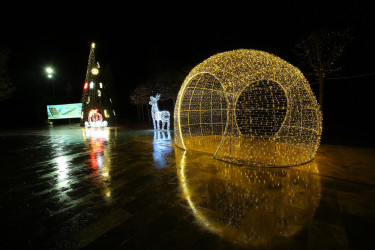 31 Dekabr - “Dünya Azərbaycanlılarının Həmrəyliyi Günü” və “Yeni il” bayramı münasibətilə Binəqədi rayonunun prospektləri, küçələri, parkları bəzədildi