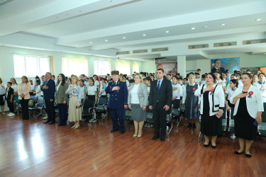 Binəqədi rayonu 3 № li tam orta məktəbdə “Konstitusiya və Suverenlik İli” çərçivəsində 28 May-“Müstəqlillik Günü”nə həsr edilmiş “Müstəqilliyimiz Əbədidir!” adlı tədbir keçirildi
