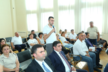 03 sentyabr 2026-cı il tarixində Binəqədi Rayon İcra Hakimiyyətinin başçısı Elxan Allahverdiyevin Binəqədi qəsəbə sakinləri ilə səyyar qəbulu keçirildi