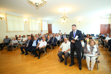 09 iyul 2026-cı il tarixində Binəqədi Rayon İcra Hakimiyyətinin başçısı Elxan Allahverdiyevin 8-ci mikrorayon sakinləri ilə səyyar qəbulu keçirildi