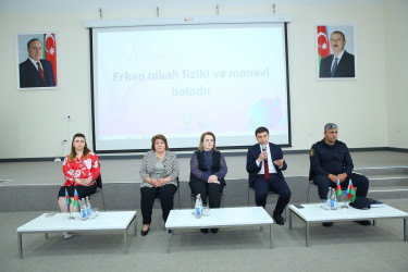 “Erkən nigah fiziki və mənəvi bəladır” mövzusunda diskussiya formatında tədbir 31.05.2024