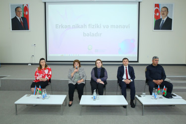 “Erkən nigah fiziki və mənəvi bəladır” mövzusunda diskussiya formatında tədbir 31.05.2024