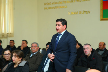 17 aprel 2025-ci il tarixində Binəqədi Rayon İcra Hakimiyyətinin başçısı Elxan Allahverdiyevin M.Ə.Rəsulzadə qəsəbə sakinləri ilə səyyar qəbulu