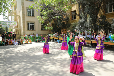 Binəqədi rayonu 143 nömrəli tam orta məktəbdə “Yaşıl dünya naminə həmrəyik ili” şüarı altında “Eko-düşərgə”  29.04.2024