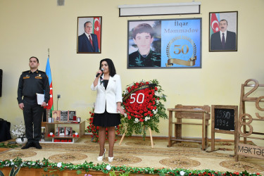 298 nömrəli tam orta məktəbin adını daşıdığı şəhid İ.Məmmədovun 50-ci ildönümü münasibəti ilə tədbir 08.04.2024