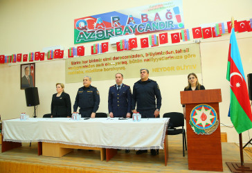 Binəqədi rayonu 333 nömrəli tam orta məktəbdə "Narkotiksiz gələcək naminə!” mövzusunda növbəti maarifləndirici tədbir 17.04.2025