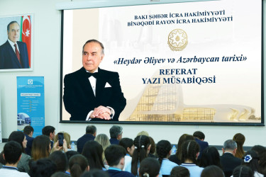 13 aprel 2026-cı il tarixində“Şəhərsalma və Memarlıq İli” çərçivəsində xalqımızın ümmumilli lideri Heydər Əliyevin əziz xatirəsinə həsr olunmuş “Heydər Əliyev və Azərbaycan tarixi” mövzusunda elmi-praktik konfransın rayon mərhələsi
