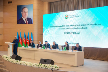 28 yanvar 2026-cı il tarixində Binəqədi Rayon İcra Hakimiyyətində 2025-ci ilin sosial-iqtisadi inkişafının yekunlarına və qarşıda duran vəzifələrə həsr olunan hesabat iclası
