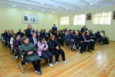 09 aprel 2026-cı il tarixində Binəqədi Rayon İcra Hakimiyyətinin başçısı Elxan Allahverdiyevin 9-cu mikrorayon sakinləri ilə səyyar qəbulu