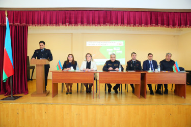 Binəqədi rayonu 267 № li məktəb-liseydə "Narkotiksiz gələcək naminə” mövzusunda görüş 13.03.2025
