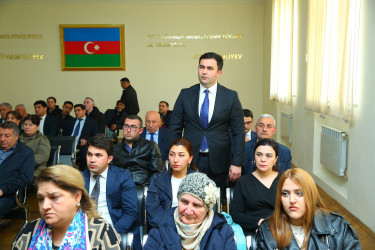 17 aprel 2025-ci il tarixində Binəqədi Rayon İcra Hakimiyyətinin başçısı Elxan Allahverdiyevin M.Ə.Rəsulzadə qəsəbə sakinləri ilə səyyar qəbulu