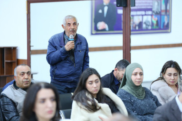 23 aprel 2026-cı il tarixində Binəqədi Rayon İcra Hakimiyyətinin başçısı Elxan Allahverdiyevin 8-ci mikrorayon sakinləri ilə səyyar qəbulu