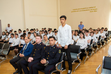 Binəqədi rayonu 179 nömrəli tam orta məktəbdə "Narkotiksiz gələcək naminə!” mövzusunda növbəti maarifləndirici tədbir  26.04.2024