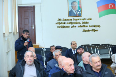 24 fevral 2026-cı il tarixində Binəqədi Rayon İcra Hakimiyyətinin başçısı Elxan Allahverdiyevin 8-ci mikrorayon sakinləri ilə səyyar qəbulu