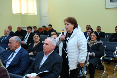 09 aprel 2026-cı il tarixində Binəqədi Rayon İcra Hakimiyyətinin başçısı Elxan Allahverdiyevin 9-cu mikrorayon sakinləri ilə səyyar qəbulu