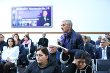 23 aprel 2026-cı il tarixində Binəqədi Rayon İcra Hakimiyyətinin başçısı Elxan Allahverdiyevin 8-ci mikrorayon sakinləri ilə səyyar qəbulu
