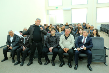 05 mart 2026-cı il tarixində Binəqədi Rayon İcra Hakimiyyətinin başçısı Elxan Allahverdiyevin Xocəsən qəsəbə sakinləri ilə səyyar qəbulu