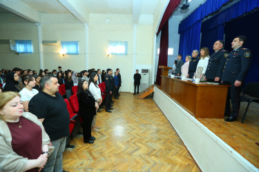 01.05.2025 - Humanitar Kollecdə "Narkotiksiz gələcək naminə” mövzusunda görüş