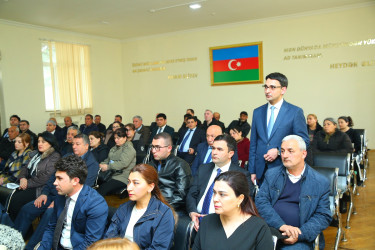 17 aprel 2025-ci il tarixində Binəqədi Rayon İcra Hakimiyyətinin başçısı Elxan Allahverdiyevin M.Ə.Rəsulzadə qəsəbə sakinləri ilə səyyar qəbulu