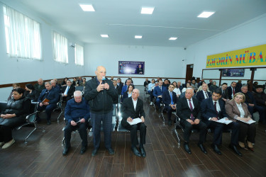 23 aprel 2026-cı il tarixində Binəqədi Rayon İcra Hakimiyyətinin başçısı Elxan Allahverdiyevin 8-ci mikrorayon sakinləri ilə səyyar qəbulu
