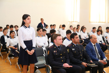 Binəqədi rayonu 284 nömrəli tam orta məktəbdə "Narkotiksiz gələcək naminə!” mövzusunda növbəti maarifləndirici tədbir  23.05.2024