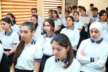 Binəqədi rayonu 267 № li məktəb-liseydə "Narkotiksiz gələcək naminə” mövzusunda görüş 13.03.2025