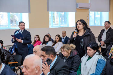 22 yanvar 2026-cı il tarixində Binəqədi Rayon İcra Hakimiyyətinin başçısı Elxan Allahverdiyevin Biləcəri qəsəbə sakinləri ilə səyyar qəbulu